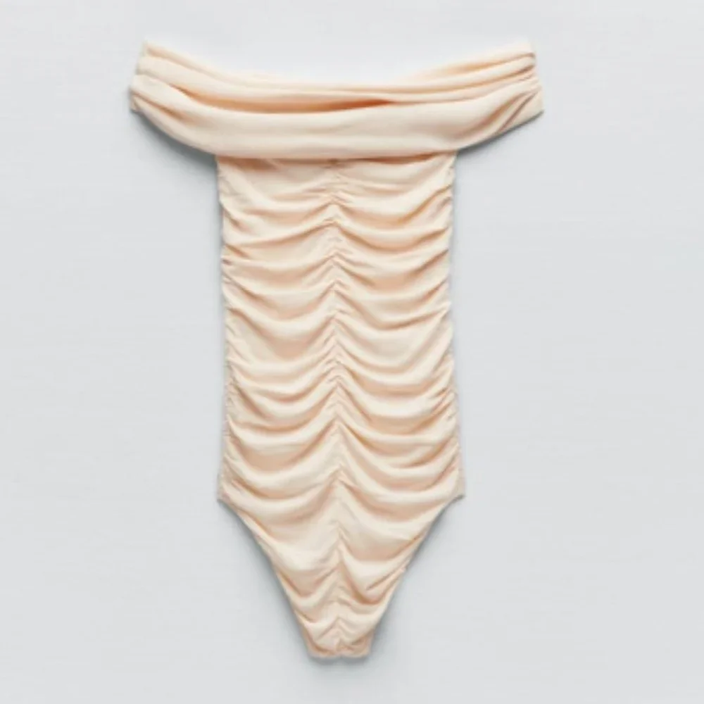 BLOGGER'S FAVE! Zara Draped Knit Bodysuit Sz Small, Medium, Large NWT_10